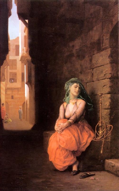 Jean Leon Gerome Arab Girl with Waterpipe China oil painting art
